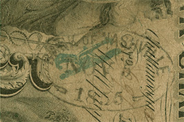 $5 G-817A Bk Nashville stamp on G-89